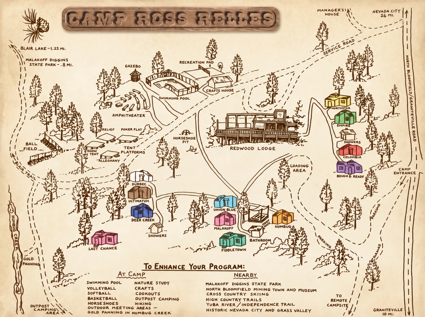 Cabin map